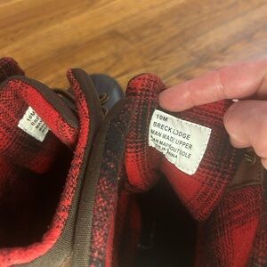 Red Plaid Breck Lodge Boots